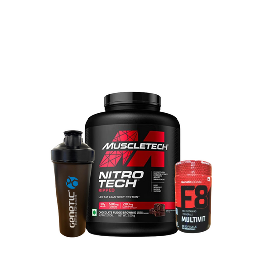 Muscletech Nitrotech Ripped whey protein + Multivitamin + shaker