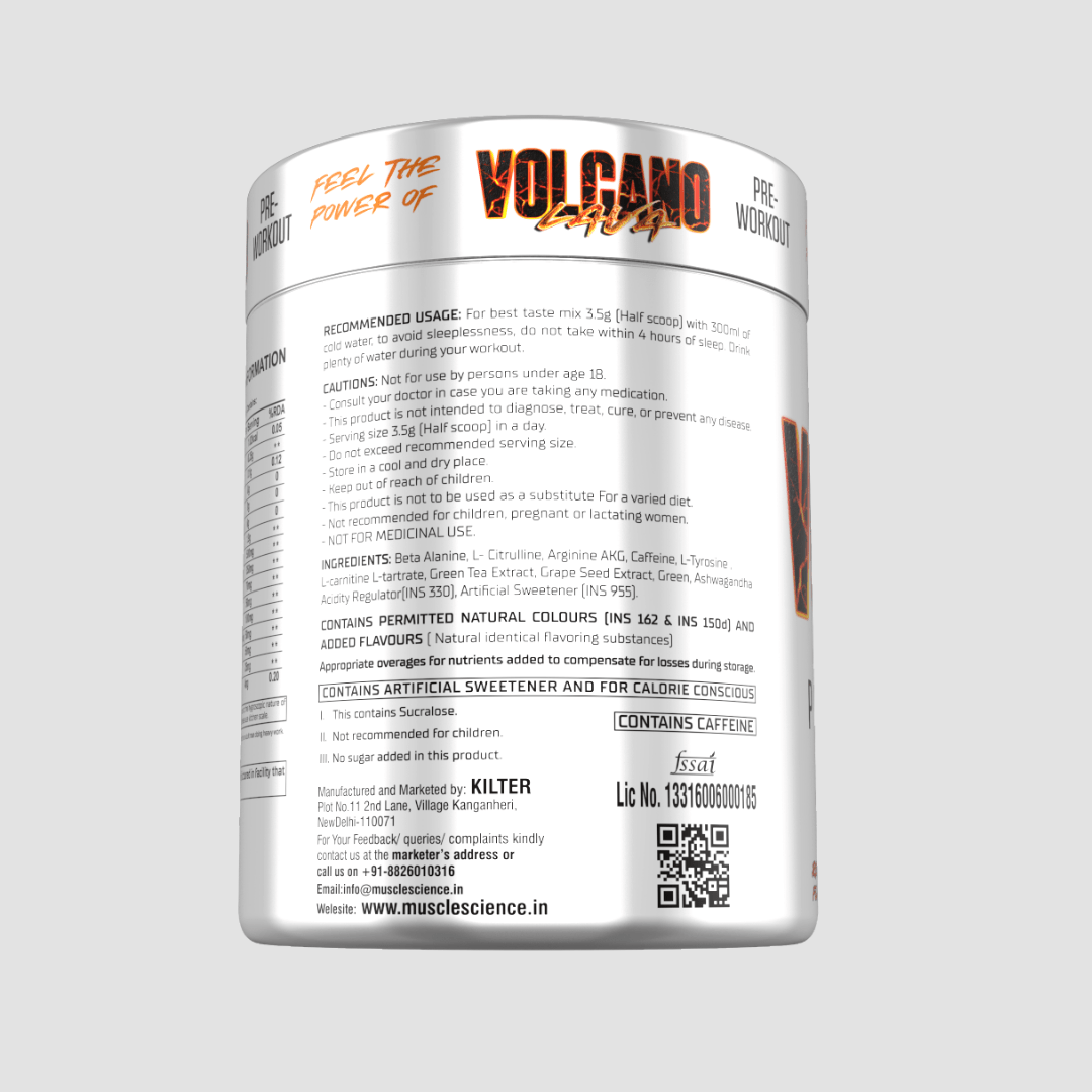 Muscle Science Volcano Pre workout 42 servings, 150g