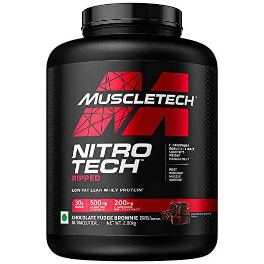 Muscletech Nitrotech Ripped whey protein 2kg (Chocolate Fudge Brownie )