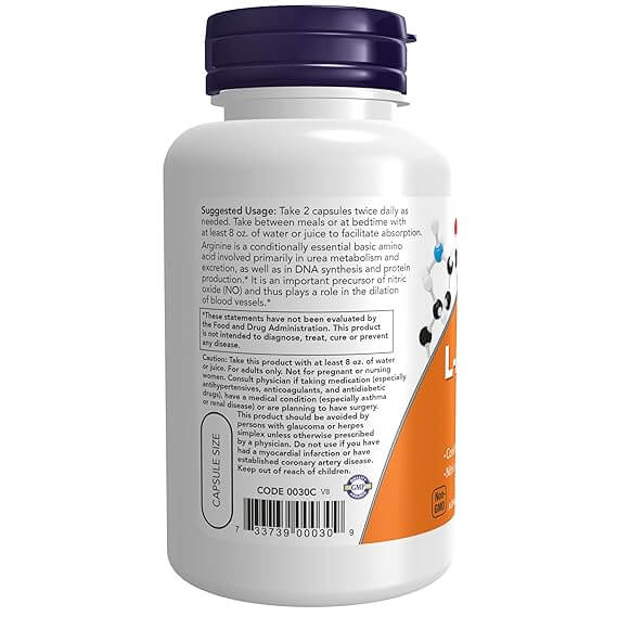 Now L- Arginine 500mg 