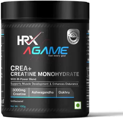 HRX AGame , Creatine Monohydrate 100 g (Unflavored)