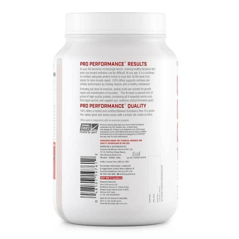 GNC Pro Performance 100% Whey Protein Powder 2lbs