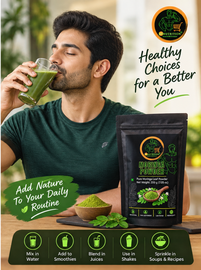 DKNutrition Moringa Powder 200g | 100% Natural Premium Moringa Leaf Powder